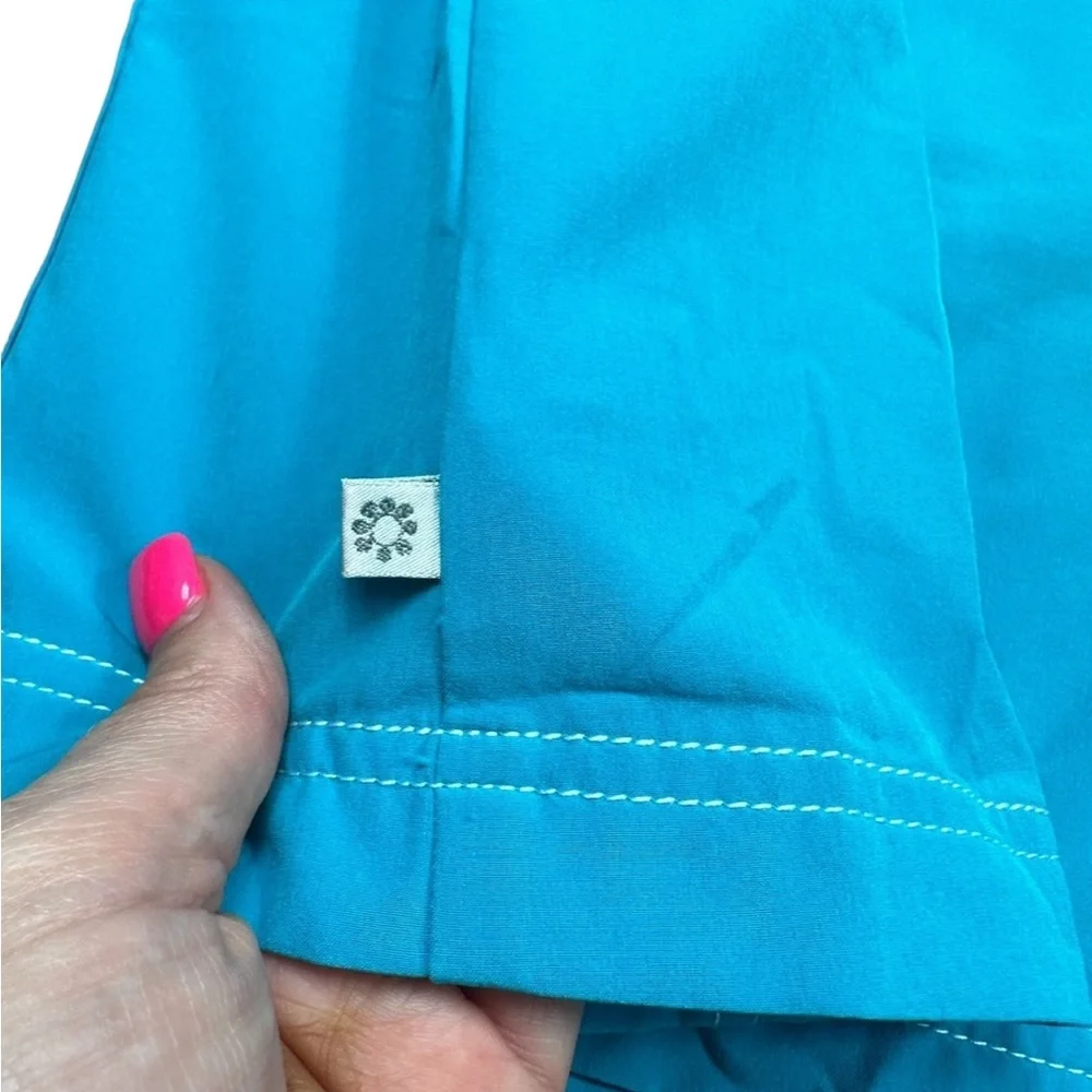 CHICOS ZENERGY: Teal Blue Athletic Vest & Capri Pant Set -Size 2/3 Large/XL